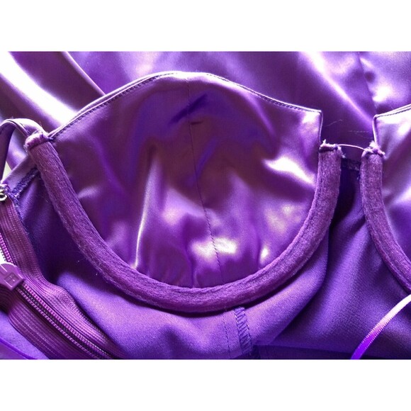 SKY TO MOON Bustier Dress Envy Violet‎ Purple Bodycon Straps Size M - Picture 8 of 15